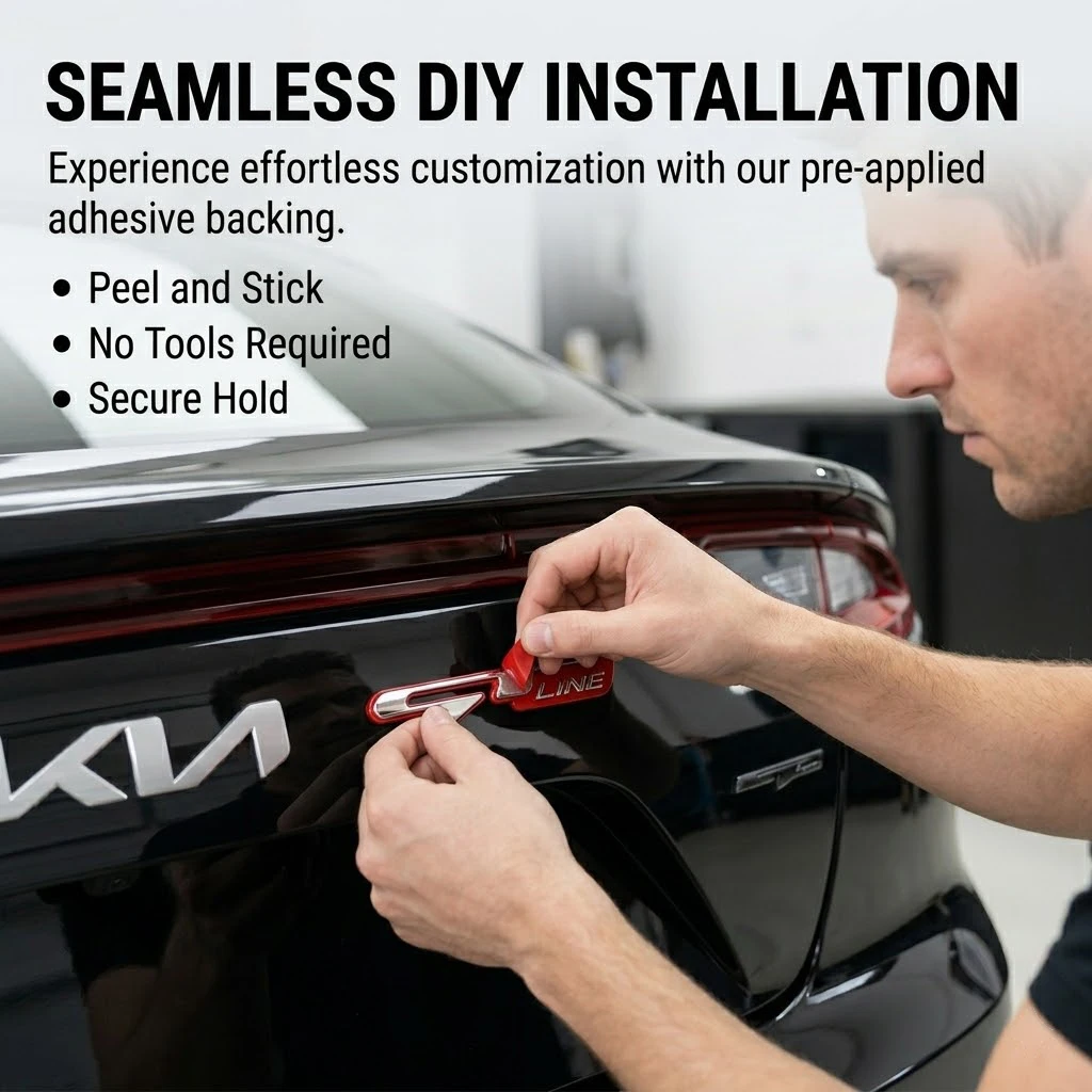 For Hyundai Kia GT Line Emblem Badge Sticker Accent Trajet Sonata Tucson KX5 K3 K4 K5 Stinger Sportage R Rio Soul Carens