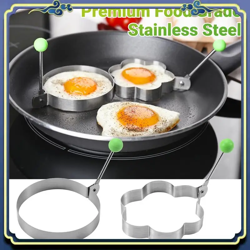 Latest Fried Egg Molds, Pancake Mold Maker With Handle For Kids, Mold Non Stick For Griddle Pan 5Pcs
