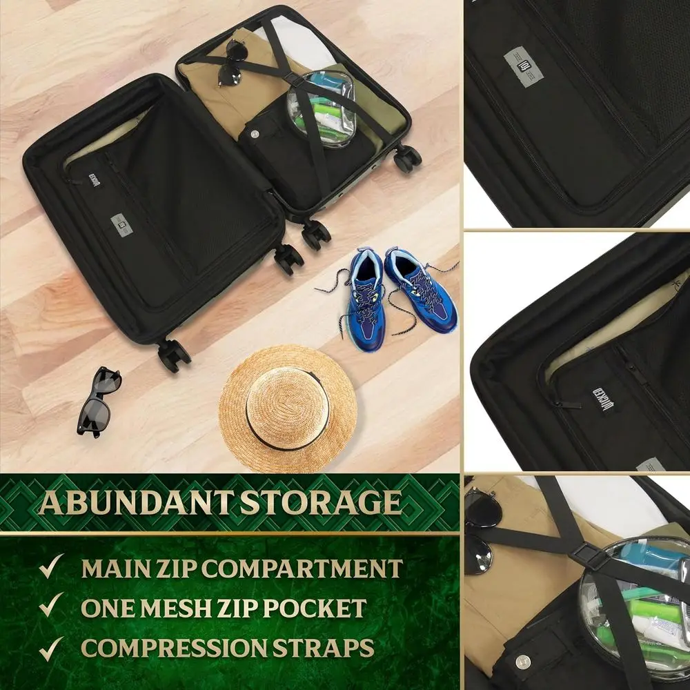 22.5 Spinner Hardshell Luggage, Carry-On Size, Black