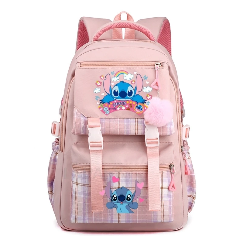 Lilo Stitch Women bag pack nastolatki plecak podróżny Kawaii chłopięce torby na książki szkolne dla dzieci Mochila Escolar