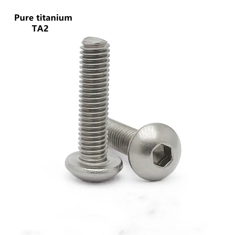 

Титановый болт M2.5 M3 M4 M5 M6 ISO7380 Gr2 TA2 с шестигранной головкой