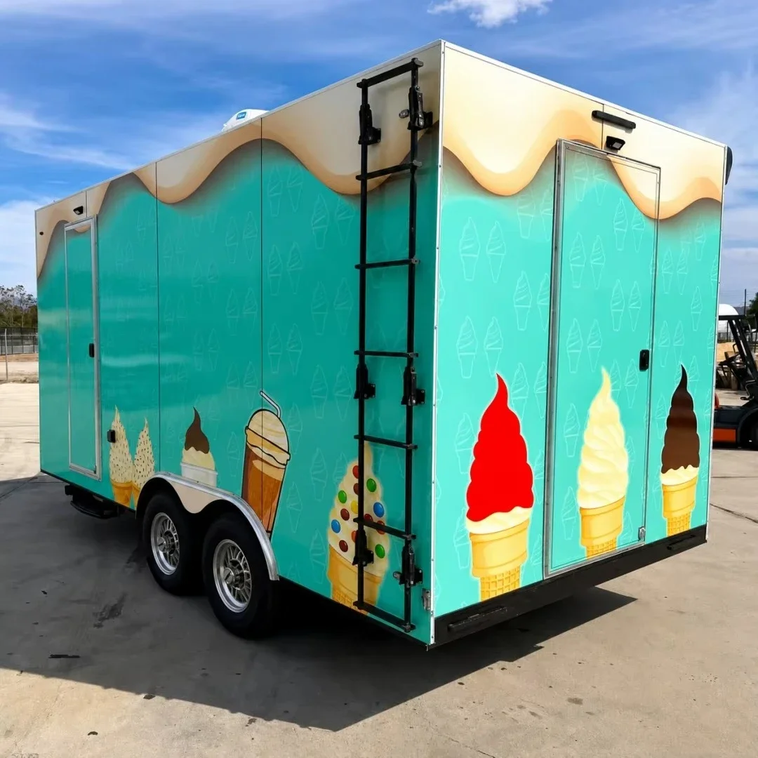 Mobile Concession Kitchen with Food Preparation Counter for Markets Festivals and Public Events