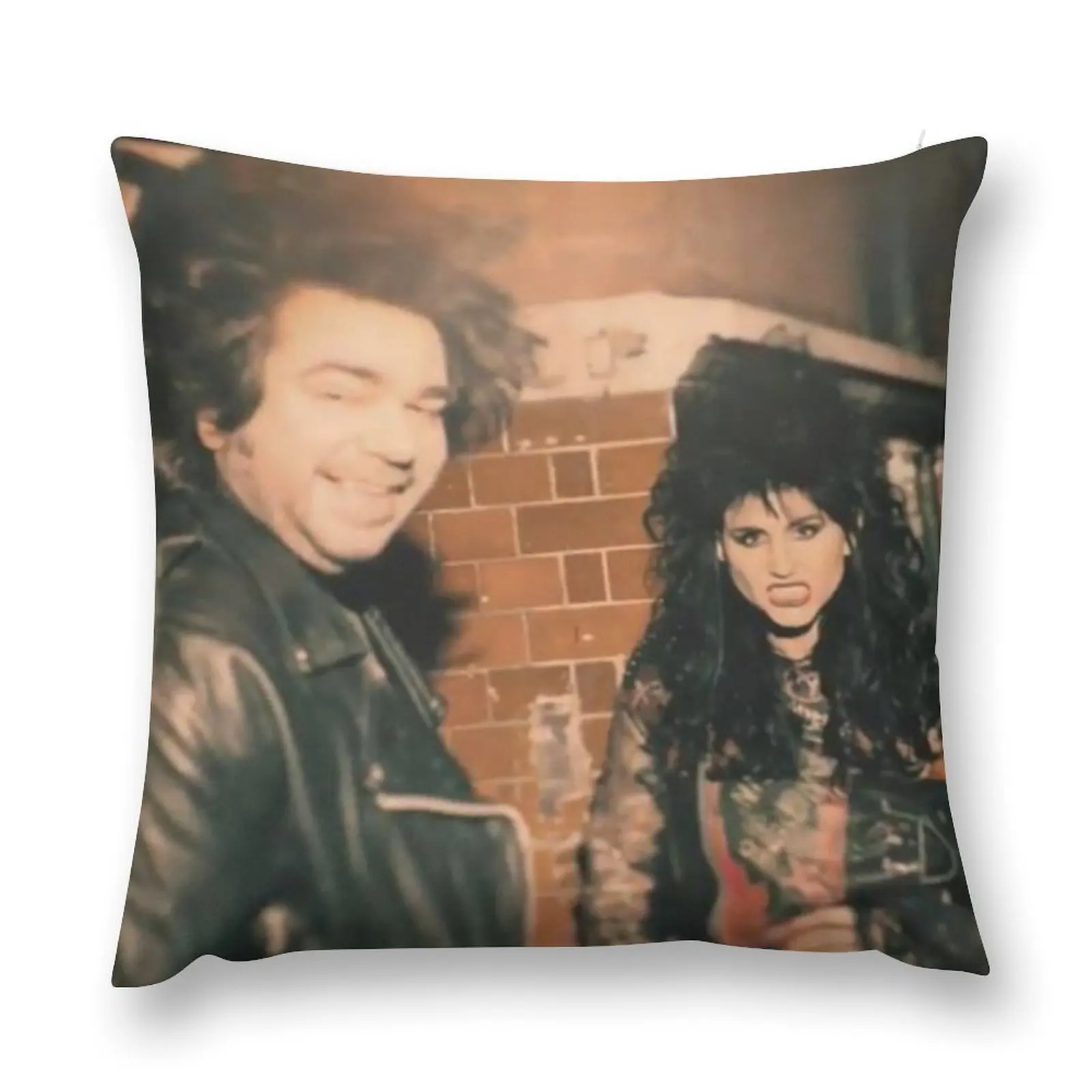 Laszlo & Nadja in the 80s Throw Pillow luxury home accessories Cushion Cover Luxury Luxury Pillow Case pillow