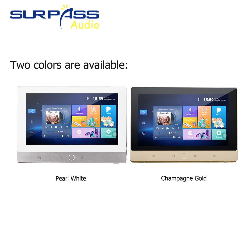 7-inch IPS display screen Android 8.1 system 4-core processor with remote control RS485 port for smart home control in the lobby