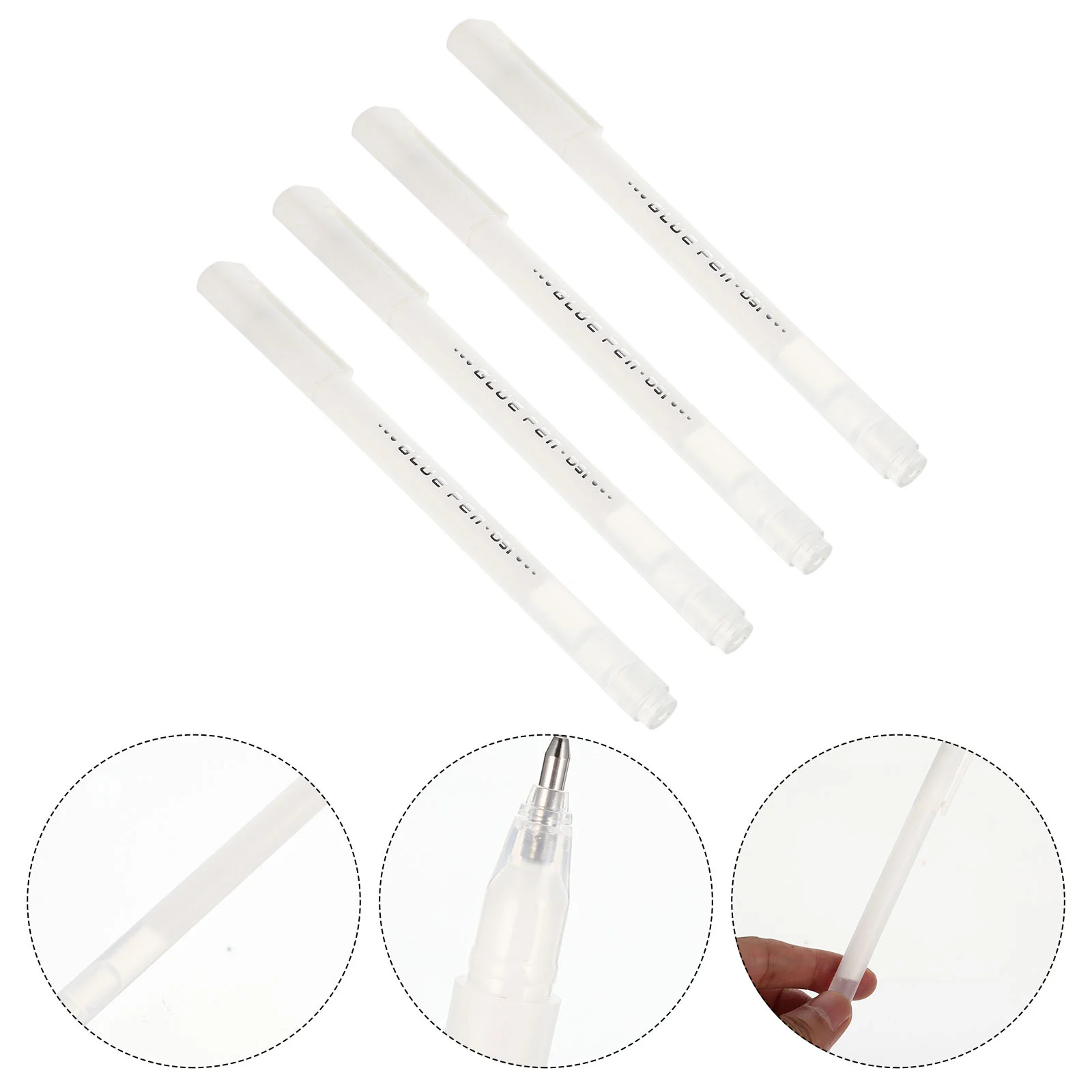 4 قطع من النظارات المضحكة سريعة الجفاف، قلم غراء على شكل شبكة عنكبوت مزدوجة الجوانب للأطفال، أدوات مكتبية