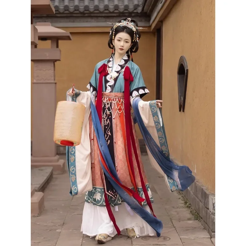 

Traditional Chinese Restored Tang Dynasty Princess Hanfu Dresses for Women Autumn Vintage Fairy Dance Cosplay Party Costumes