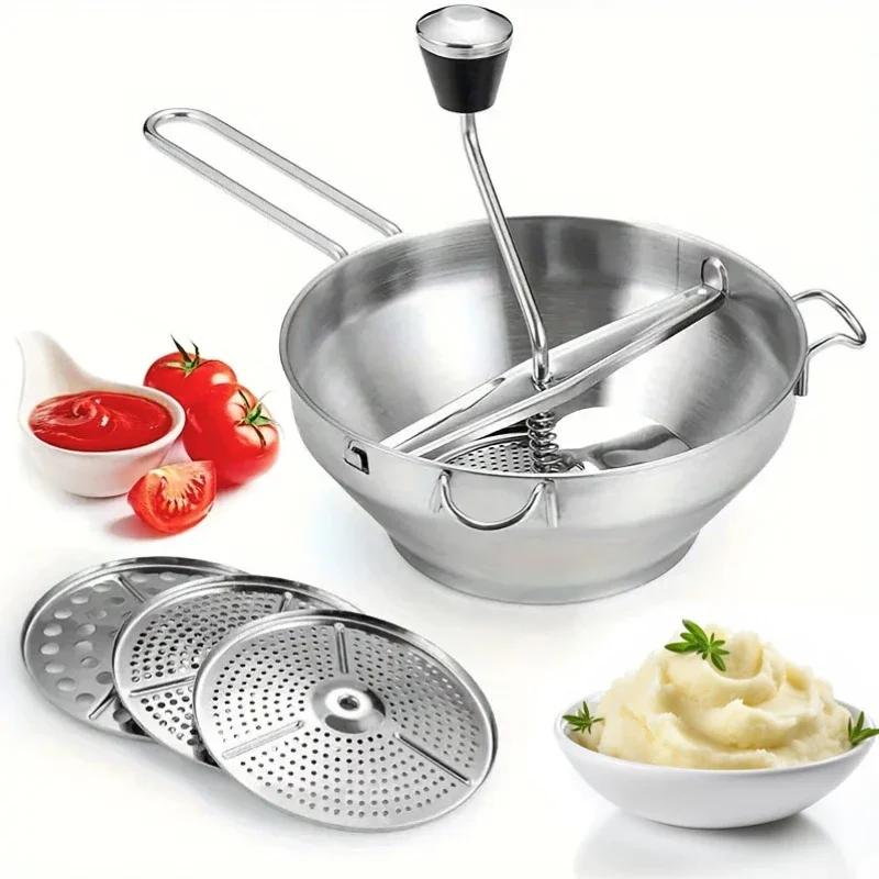 Potato Masher Pumpkin Vegetable Puree Pressing Tool Garlic Press Food Squeezer Grinder Fruits Spicy Mill Mashing Accesorios