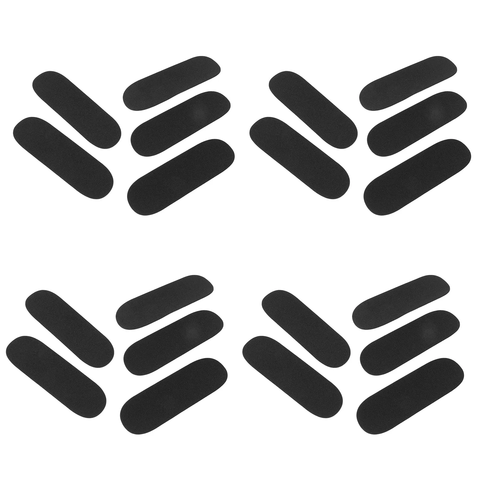 

20 шт. Наклейки-грипсы из пеноматериала для фингерборда, предварительно вырезанные, нескользящие, самоклеящиеся, для профессиональных скейтбордов и фингербордов, 3,7 x 1,2 дюйма, антискользящие