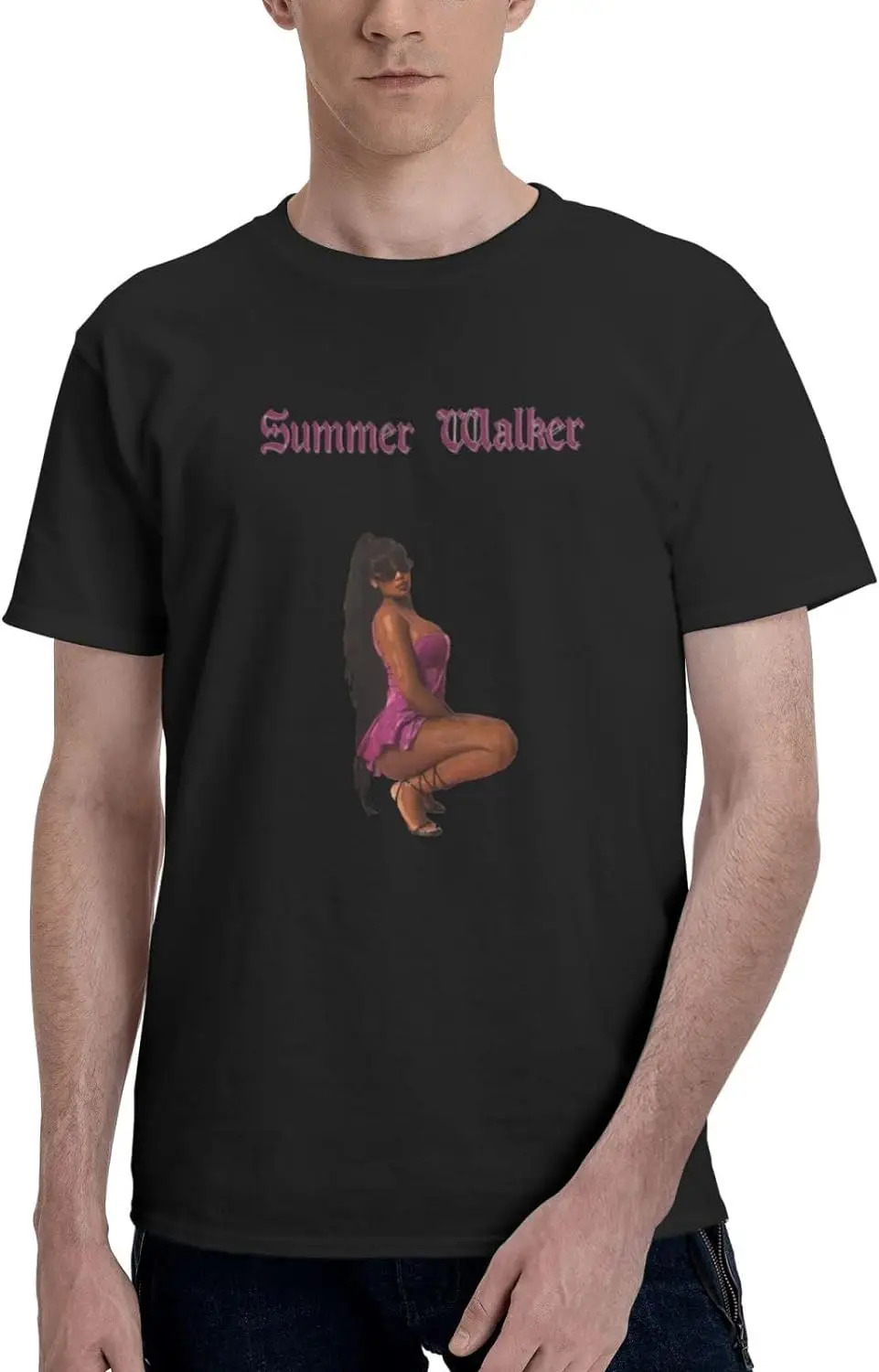 Summer Music Walker Hip Hop Rap Trap Rappers Singers Streetwear Vintage Style T-ShirtsBlack