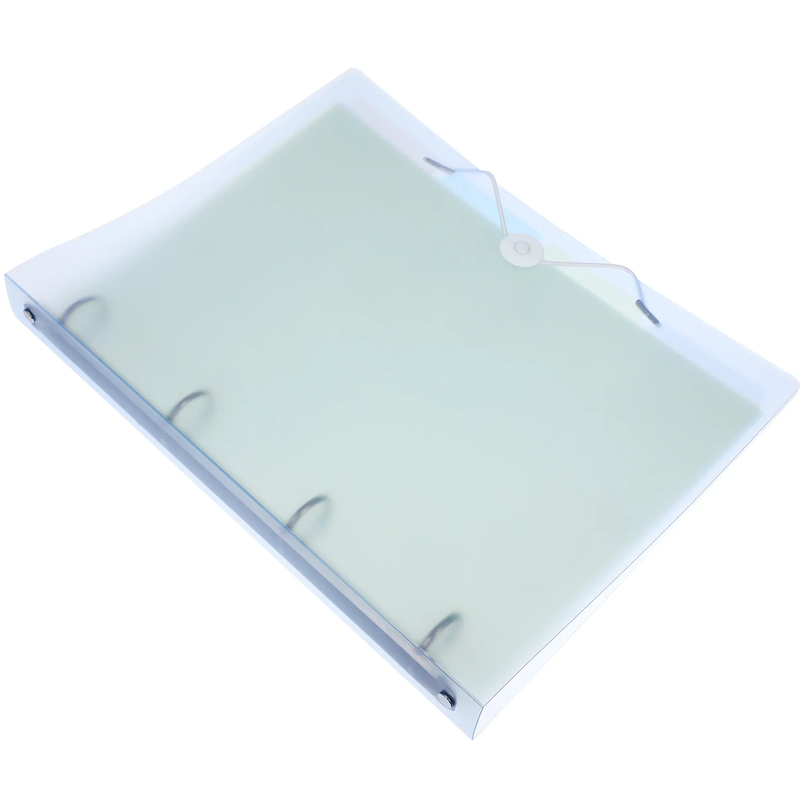 

Loose Leaf Document Binder Plastic Cover Elastic Strap Notebook Folder File Organizer for School Office