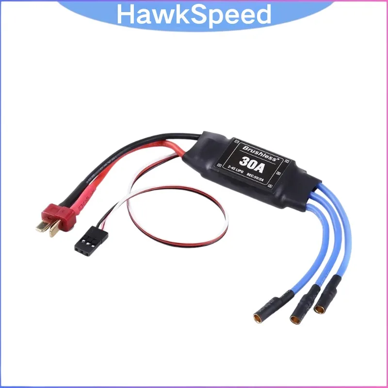 

XXD 30A 2-4S Brushless ESC Sensorless with 5V 2A BEC for T-rex 450 Helicopter F450 Quadcopter FPV Drone Boat