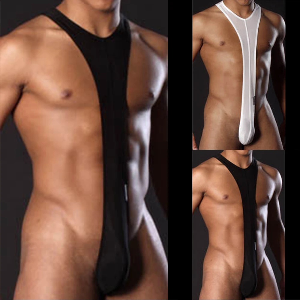 1 szt. Egzotyczna bielizna męska elastyczny pasek body z tyłem stringi stringi kombinezon podkoszulki bielizna seksowna