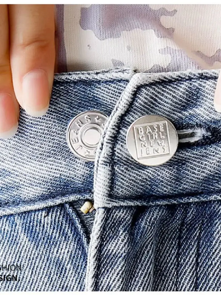 Extension de boutons pour jeans, 4/6 pièces, bouton d'extension universel pour pantalons pour femmes et hommes, taille élastique réglable, ensemble de boucles d'extension en Silicone