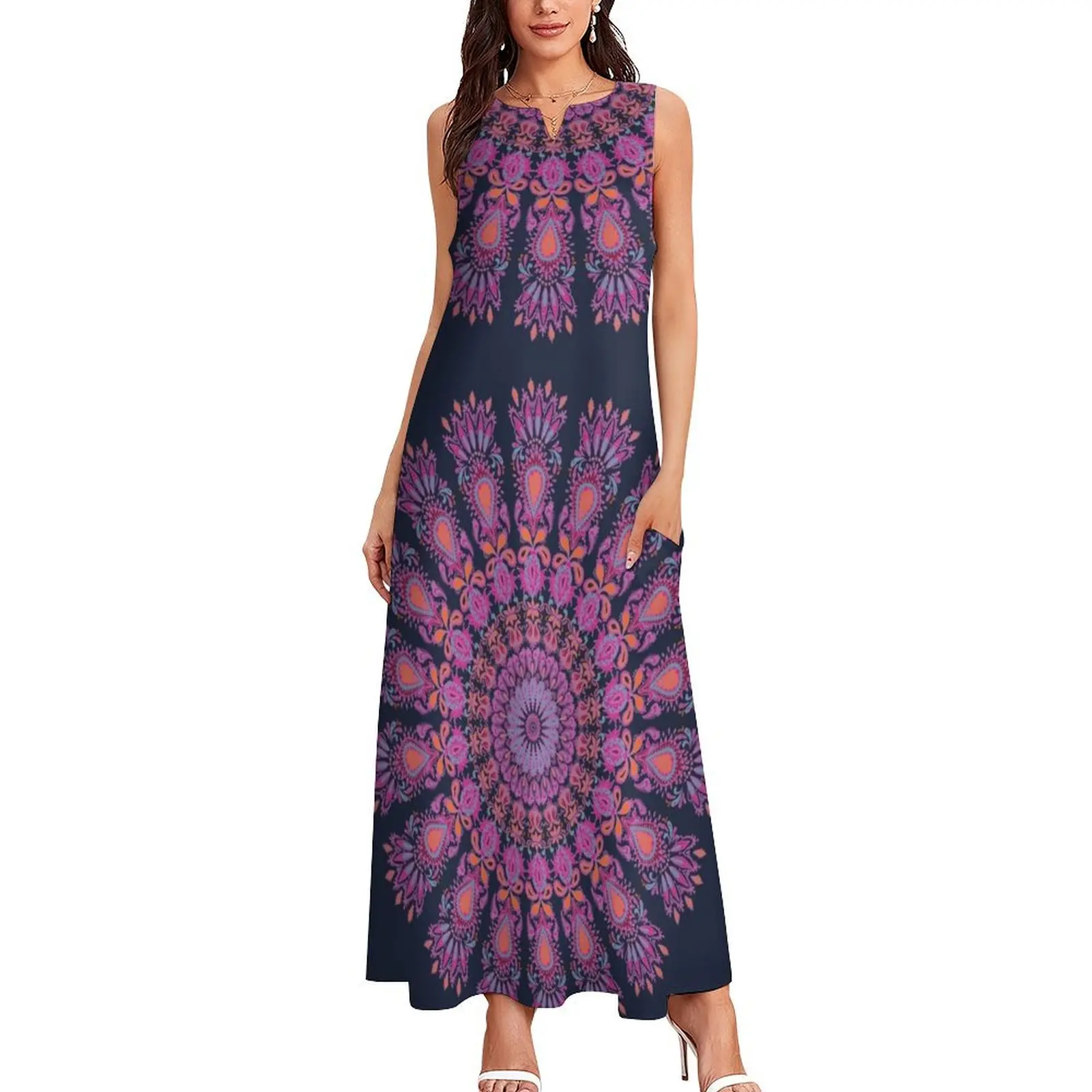 Mandala and good karma Long Dress Party dresses elegant dresses for women Womens dresses