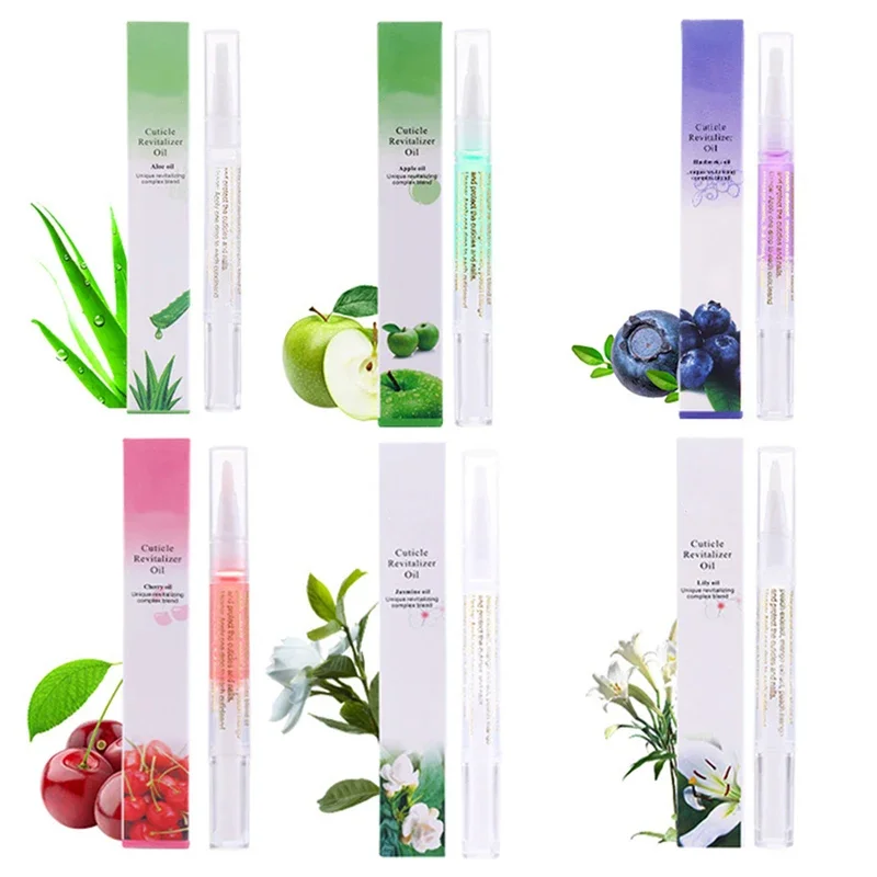 Nail Nutrition Oil Pen Fruit Floral Scented Nail Treatment Cuticle Revitalizer Fragrance Nourish Skin Manicure Pen 1pcs