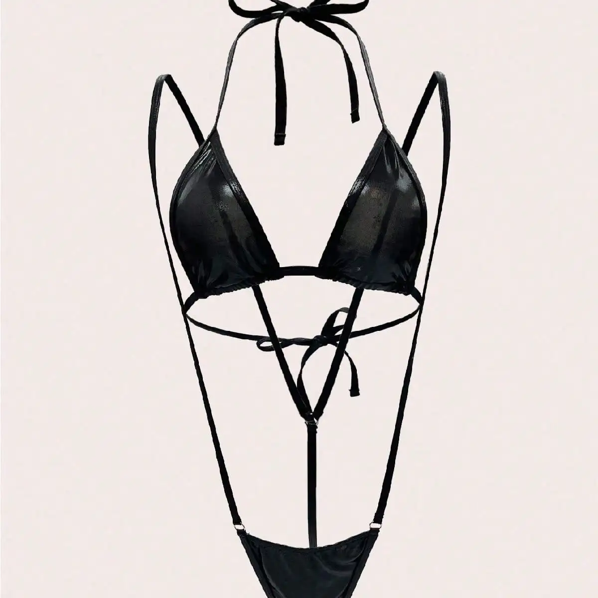 جنسي الملابس الداخلية قطعة واحدة ثلاث نقاط مجموعة الملابس الداخلية النسائية مثير #6