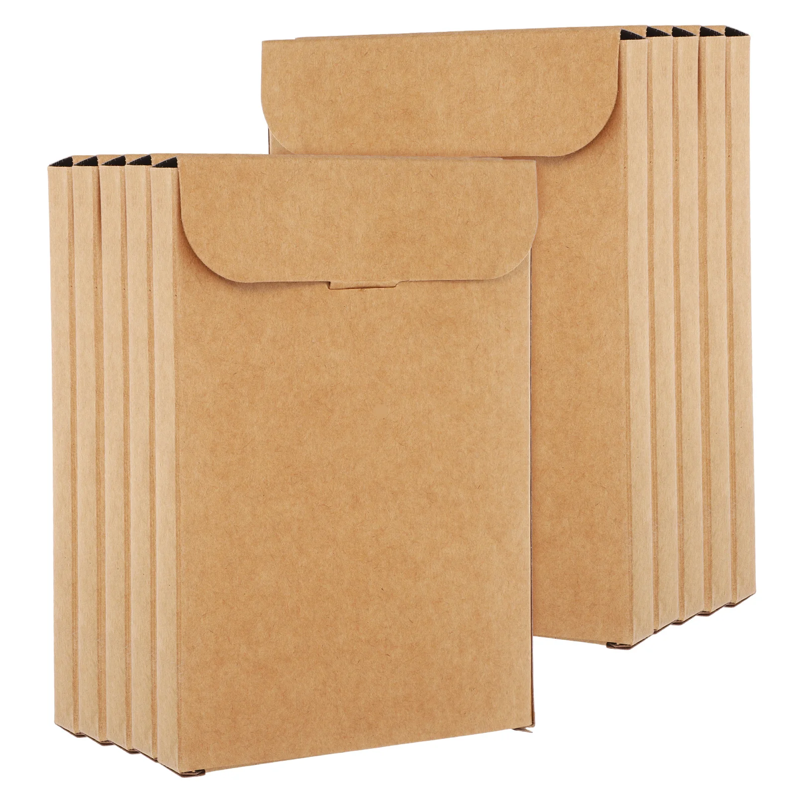 

20Pcs Kraft Paper Box Case Card Thick Small Business Packaging Greeting Card Holder Storage Box for Party Favors