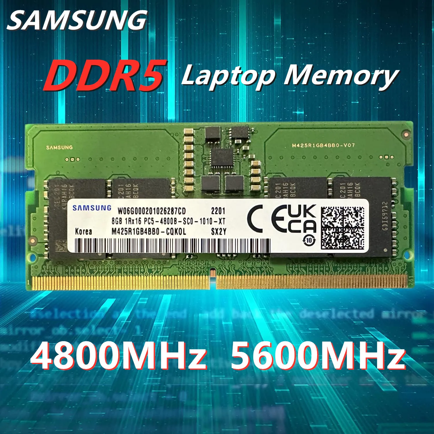 Samsung 16GB DDR5-5600 メモリ SO-DIMM Samsung 16GB DDR5 5600MHz 