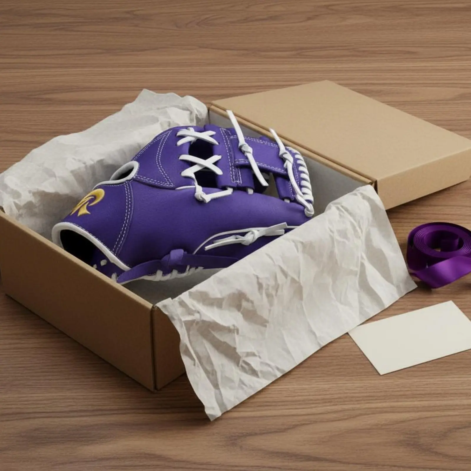 

Soft Leather Leather Glove Lightweight Lavender Ballgame Glove Leather Ballgame Glove Comfortable Sports Equipment Ready to Play