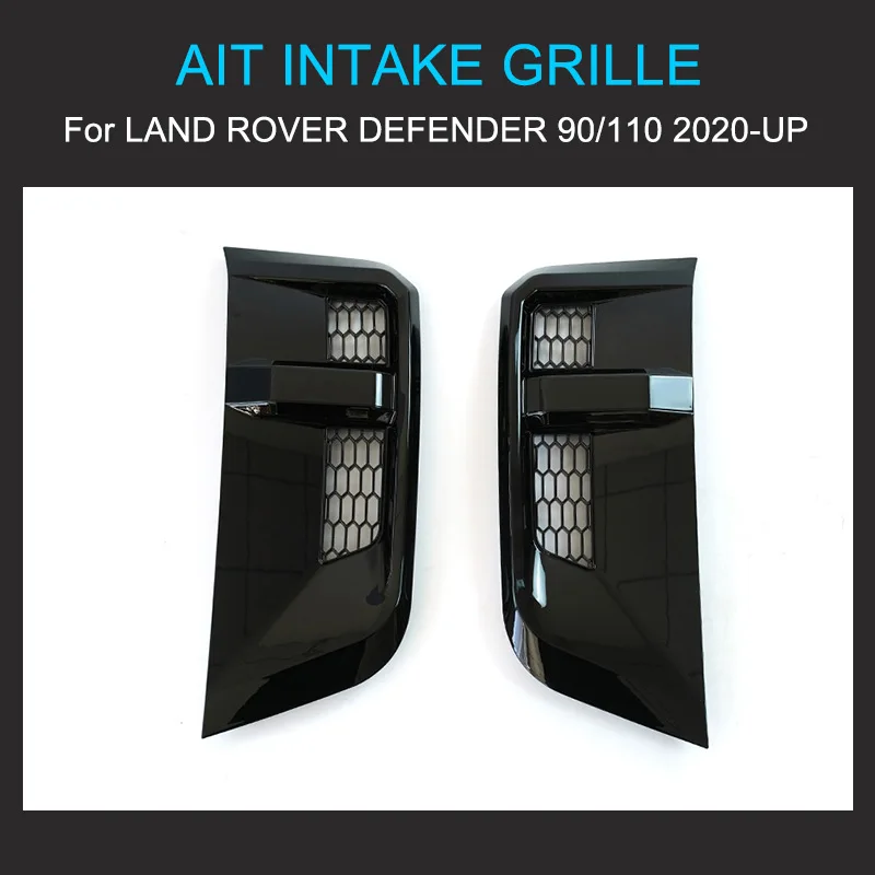 1 Pair Air Intake Grille for Land Rover Defender 90/110 2020+ ABS New Defender 110 90 Car Modification Air Intake Grills