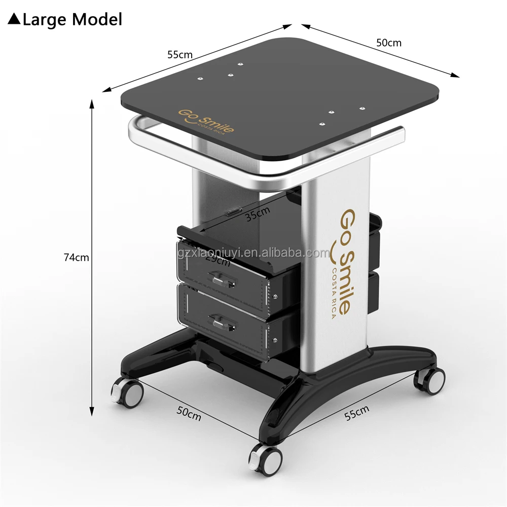 Free Logo  Scanner  Equipment Trolley Modern Spa Salon Stand Trolley Cart for Beauty  Table for