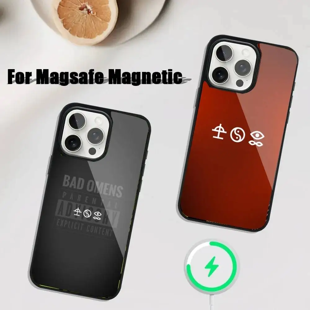 

Band Bad Omens Phone Case For iPhone 16,15,14,13,12,11,Plus,Pro,Max Mini Magsafe Magnetic Wireless Charging