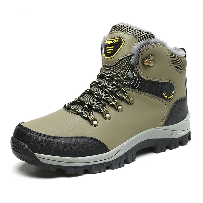 Snow Boots High Top Waterproof Sneakers Warm Plush Climbing Boots Plush Leisure Multi-Function Mountaineering Shoe 2025