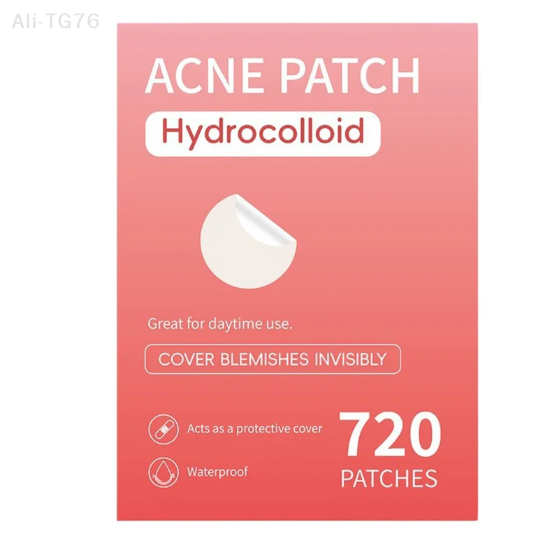 720 قطعة من ملصقات العناية بالبشرة لإزالة حب الشباب غير المرئية وخافي عيوب البشرة وبقع الوجه وأدوات مكياج التجميل #4