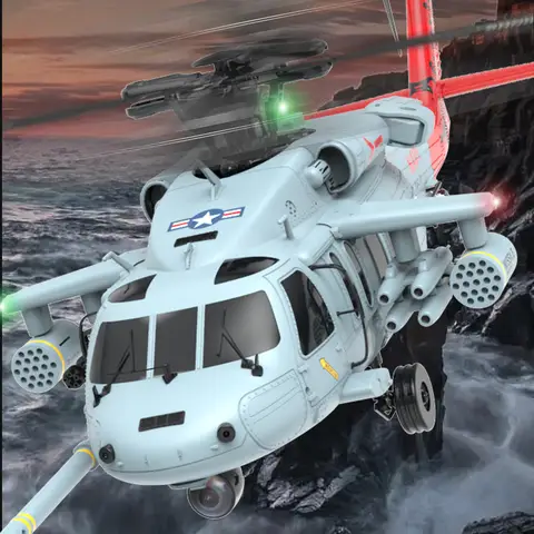 Yuxiang F09s/F09h 지능형 Gps 블랙 호크 Uh60 원격 제어 헬리콥터 글라이더 6 채널 5 자동 복귀 원 버튼 Lif