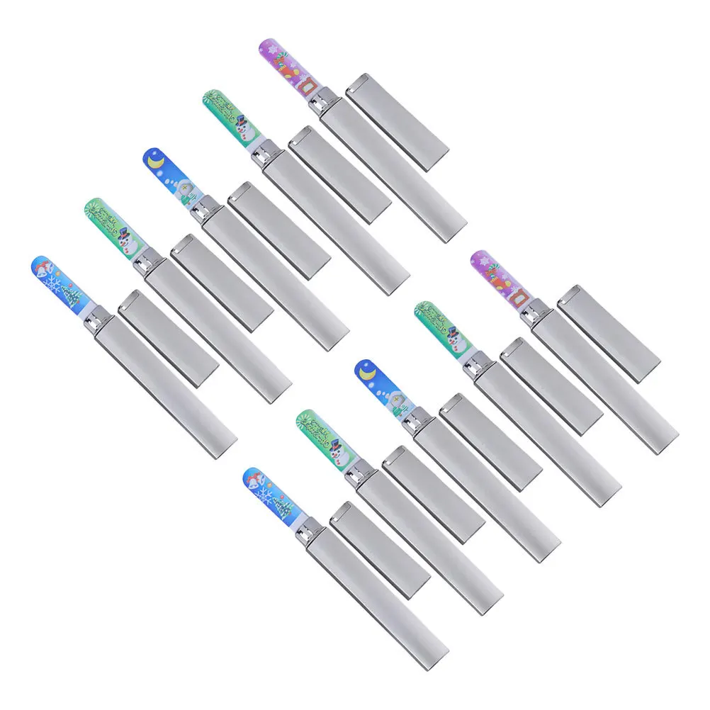 

10Pcs Glass Nail File Xmas Theme Multifunction Nail Art Tool Manicure Pedicure Gadget Pedicure Tools Manicure Tools