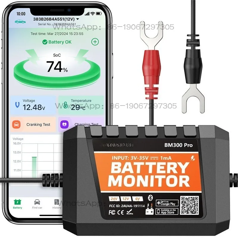 BM300PRO 6V 12V 24V Automotive Analyzer, Charge Start System Test Tool