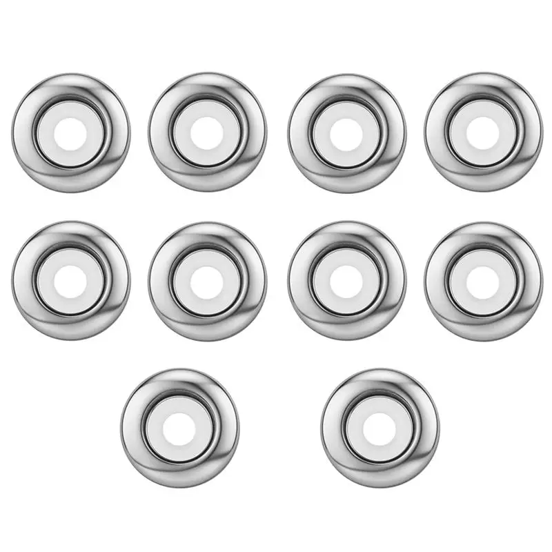 10pcs DIY Jewelry Beads Tiny Stainless Steel Silicone Rubber Spacer Stopper Bead for DIY Bracelet Bangle Making Jewelry Finding