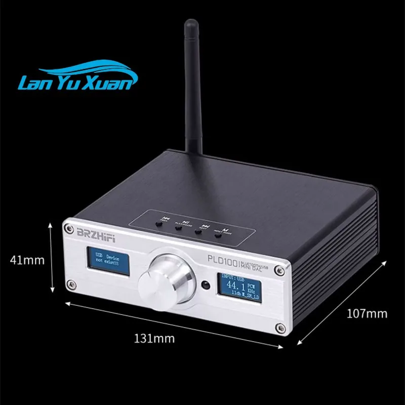 HiFiAMP PLD100 Dual Screen Audio Player HiFi Bluetooth5.0 Decoder High Performance ES9039Q2M DAC N5532 Op Amp