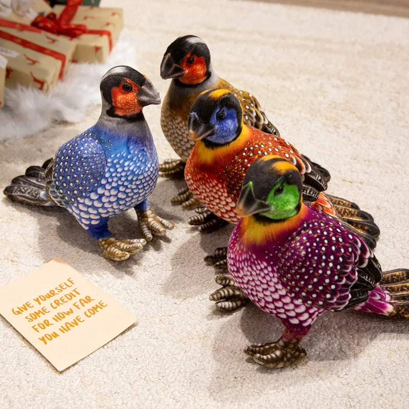 Simulación de peluche de capó de indias Reallife, lindo Animal relleno Kawaii, pollo con perlas esponjosas para niñas, niños, decoración de regalo para bebés