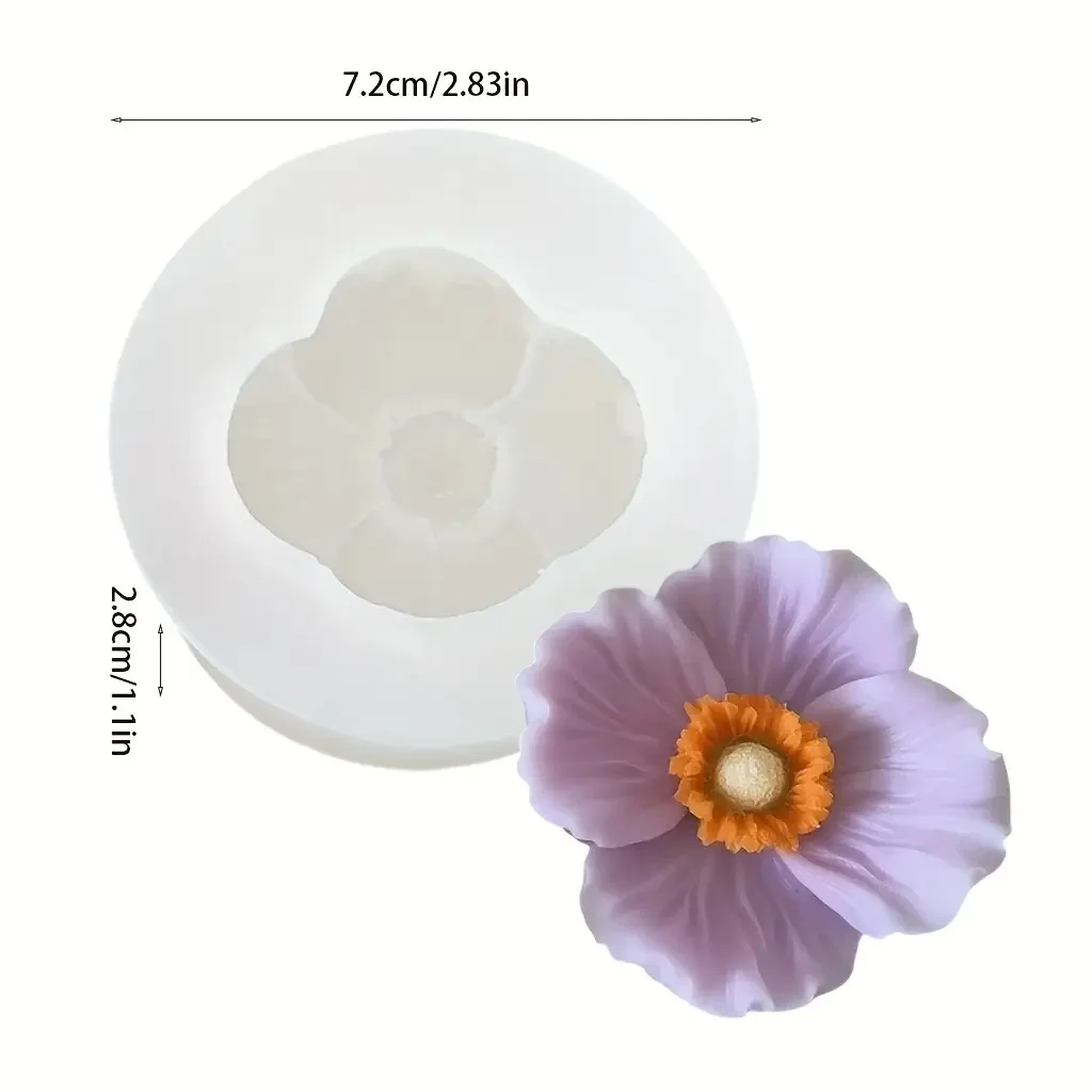 Bloem Bloom Rose Vorm Siliconen DIY 3D Cakevorm Fondant Zeep Cupcake Snoep Chocolade Jelly Decoratie Bakgereedschap Mallen - afbeelding 1