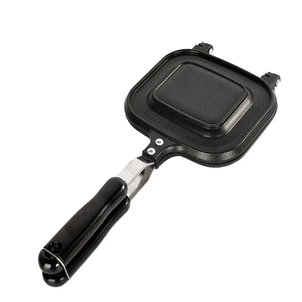 Sartén de doble cara antiadherente de aleación de aluminio, utensilios de cocina con calor uniforme, plancha para gofres, TORTILLAS SNACK