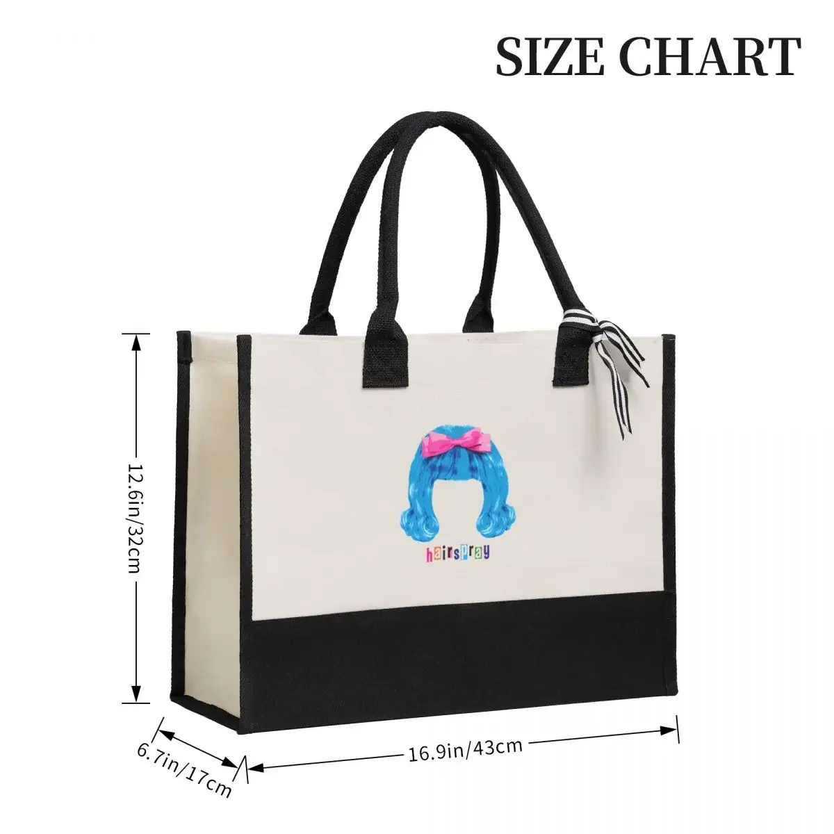 Canvas Gift Shopping Bag Hairspray The Musical Canvas Large Capacity Bag Customizable Quality Gifts