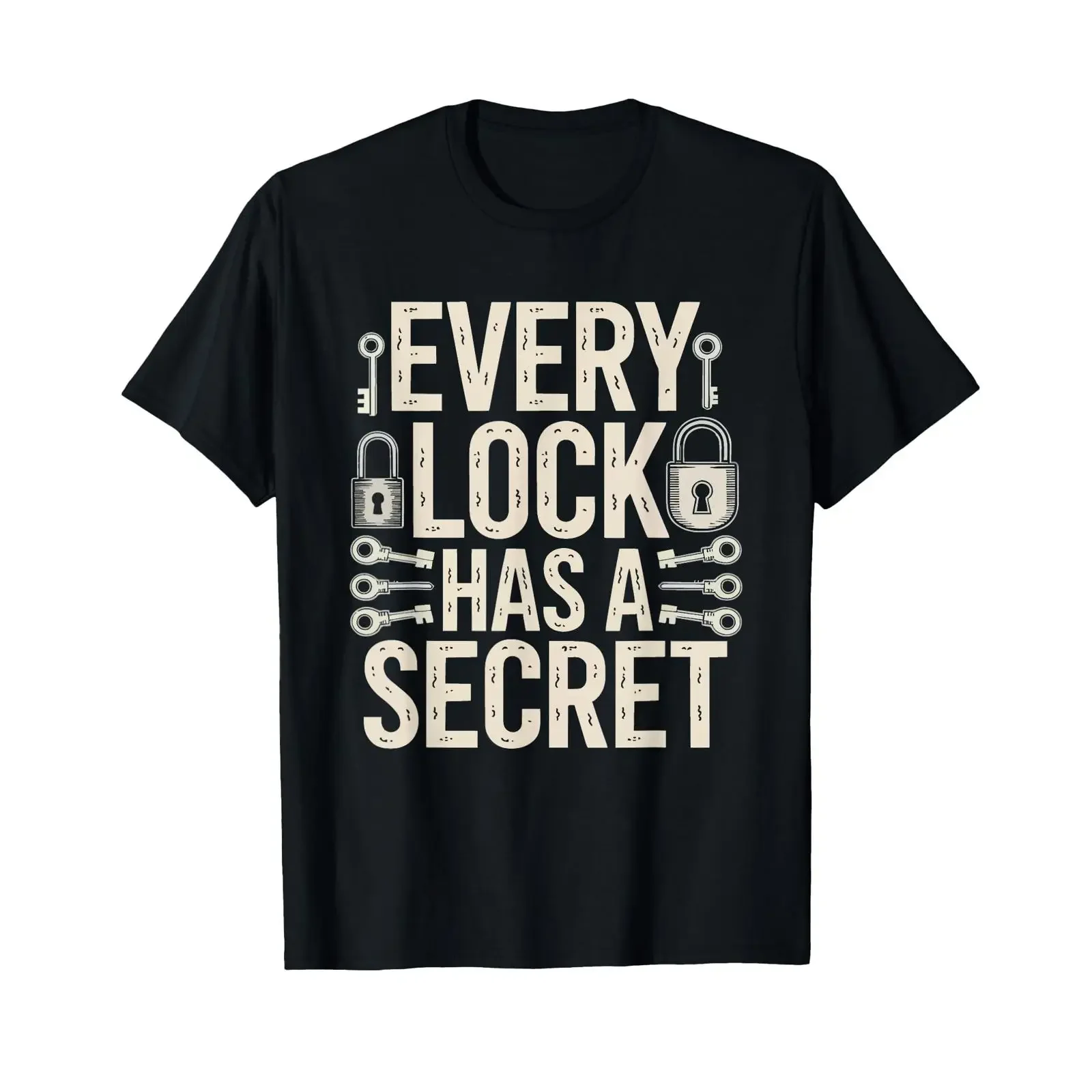 Lockpicking Hobby Schlosser T-Shirt Vintage gewaschen, bequem, stilvoll, vielseitig, Herren, lässig, mit Grafik, leicht Designer-Kleidung