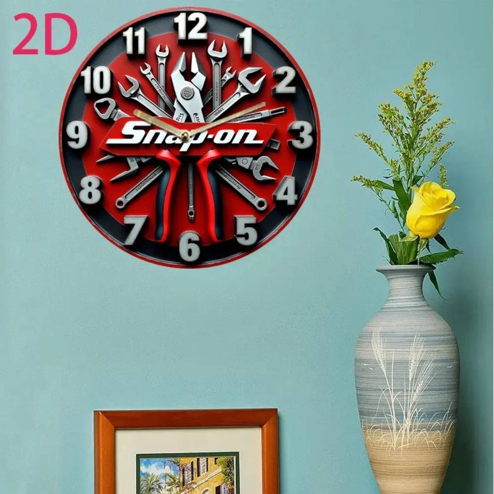 Iron-Style Wall Clock Decorations with a Vintage Touch – Distressed Metal Painting with Intricate Details, Enhancing the Ambiance of Your Home, Dining Room, and Bedroom