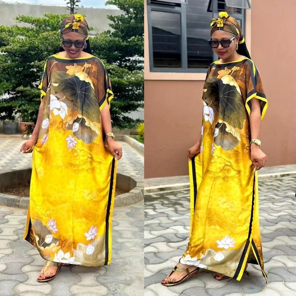 

Summer Thin Silk Fashionable Beach Style Casual Fashion Versatile Internet Famous Large Number Of Home Dresses