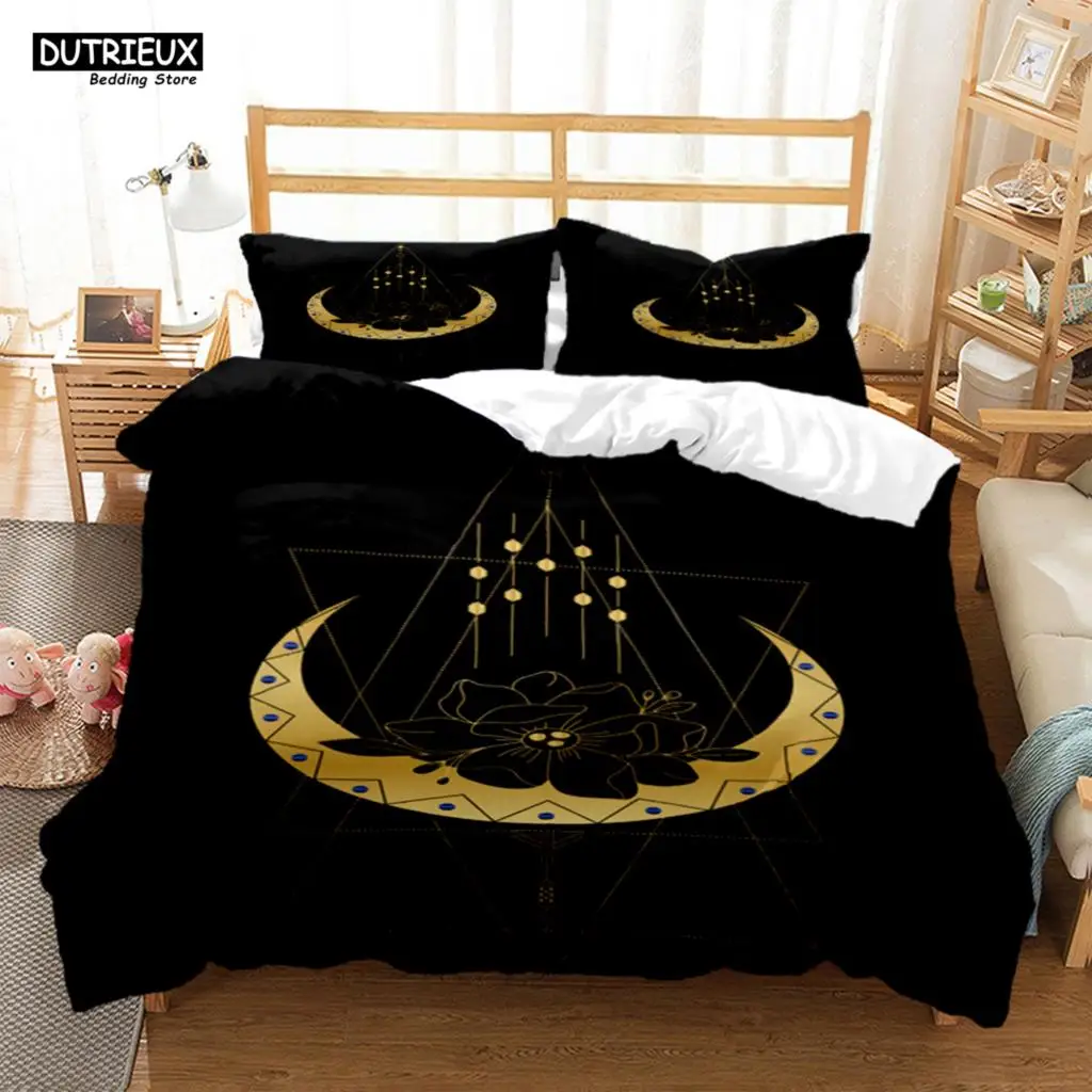 

Mysterious Pattern Digital Print Polyester Bedding Sets Child Kids Covers Boys Bed Linen Set For Teens Queen Bedding Set