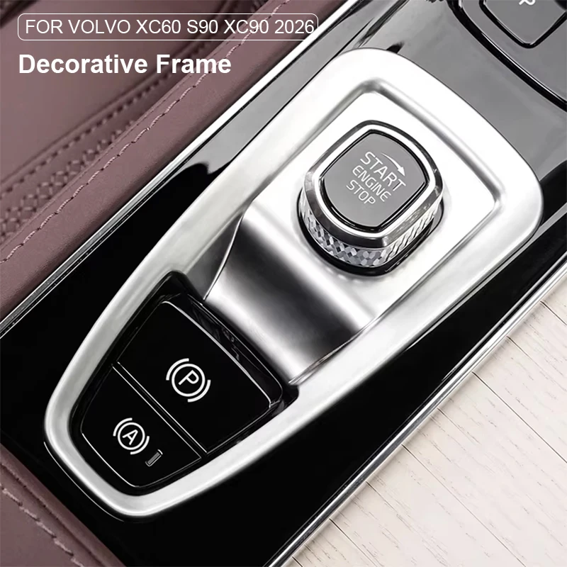 

Car Electronic Handbrake Decoration Cover Interior Decoration Frame Trim for Volvo XC60 S90 XC90 2026 Accessories