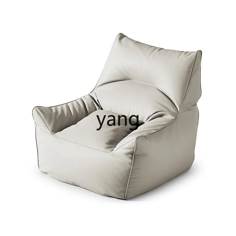 

YJQ sofa modern white leather modern single chair living room small apartment