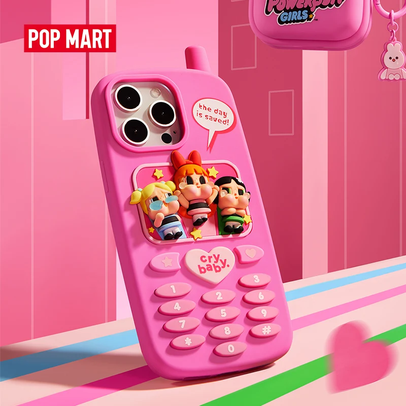 POP MART CRYBABY x Powerpuff Girls 시리즈 폰 케이스