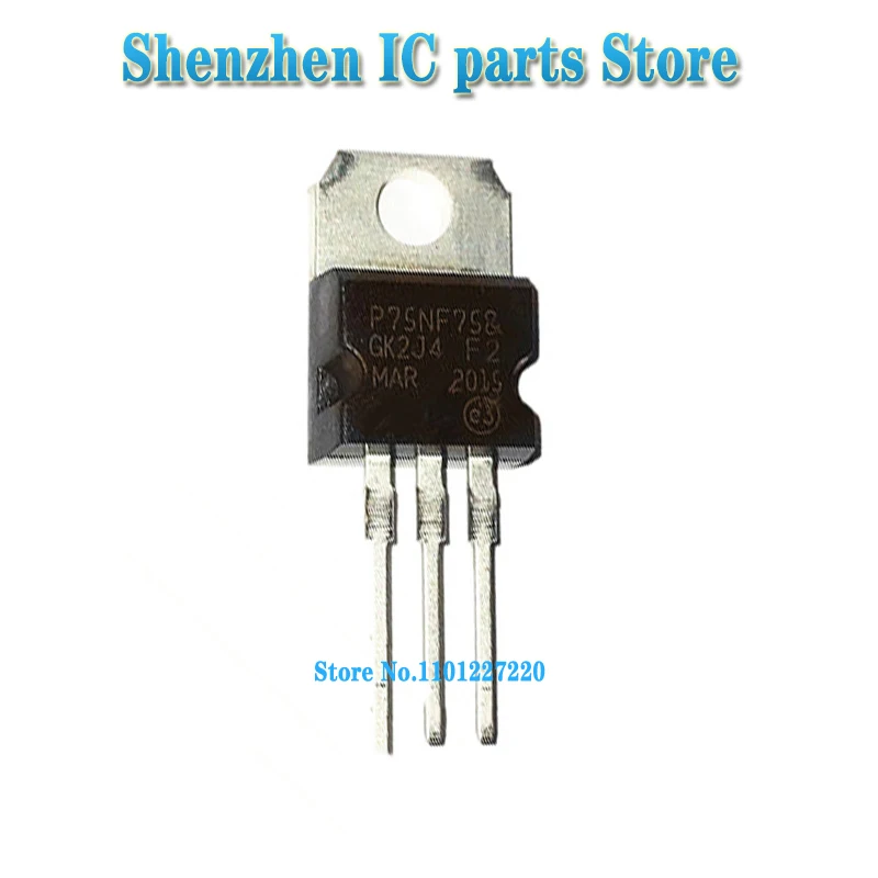 10pcs/lot  STP75NF75 P75NF75 TO-220 75NF75 TO220 new and original In Stock
