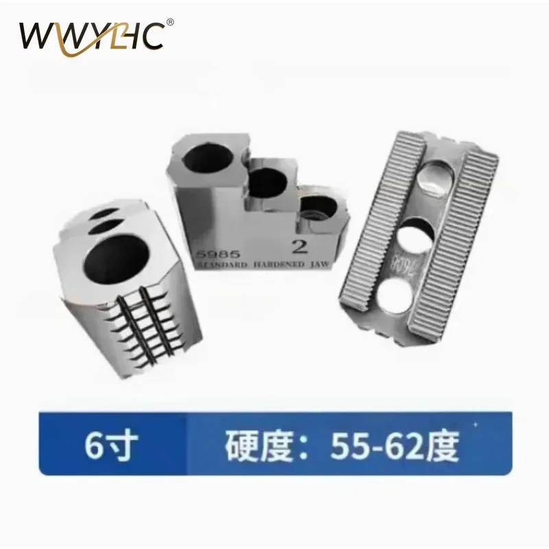 Suitable for Hydraulic Chuck 3-jaw Hard Claw 5/6/8 Inch Hydraulic Chuck Oil Pressure Chuck Hard for Mechanical CNC Lathe