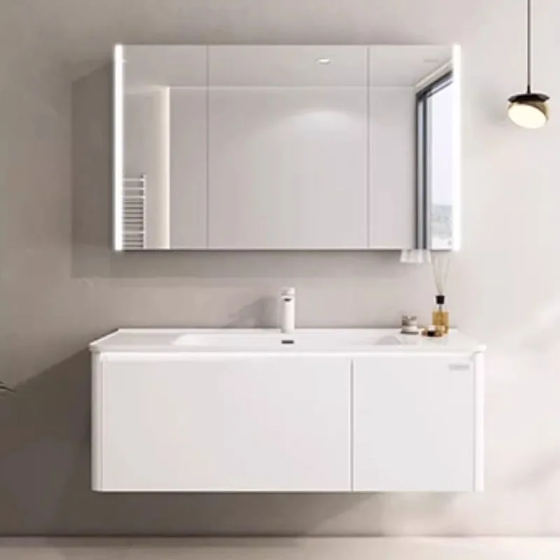 تخزين خزانة حمام بيضاء ورقة أقسام فاخرة حديثة عرض خزانة المرحاض منظم أرشيفادوريس أثاث الفندق #1