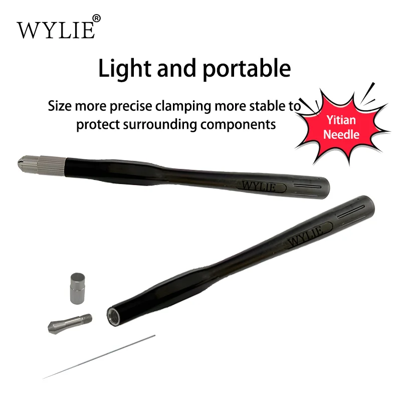 WYLIE WL-207F Needle Chip Pry Tool Ultra High Toughness 0.7mm Thin Needle Lightweight Handle for Phone CPU IC Disassembly Repair