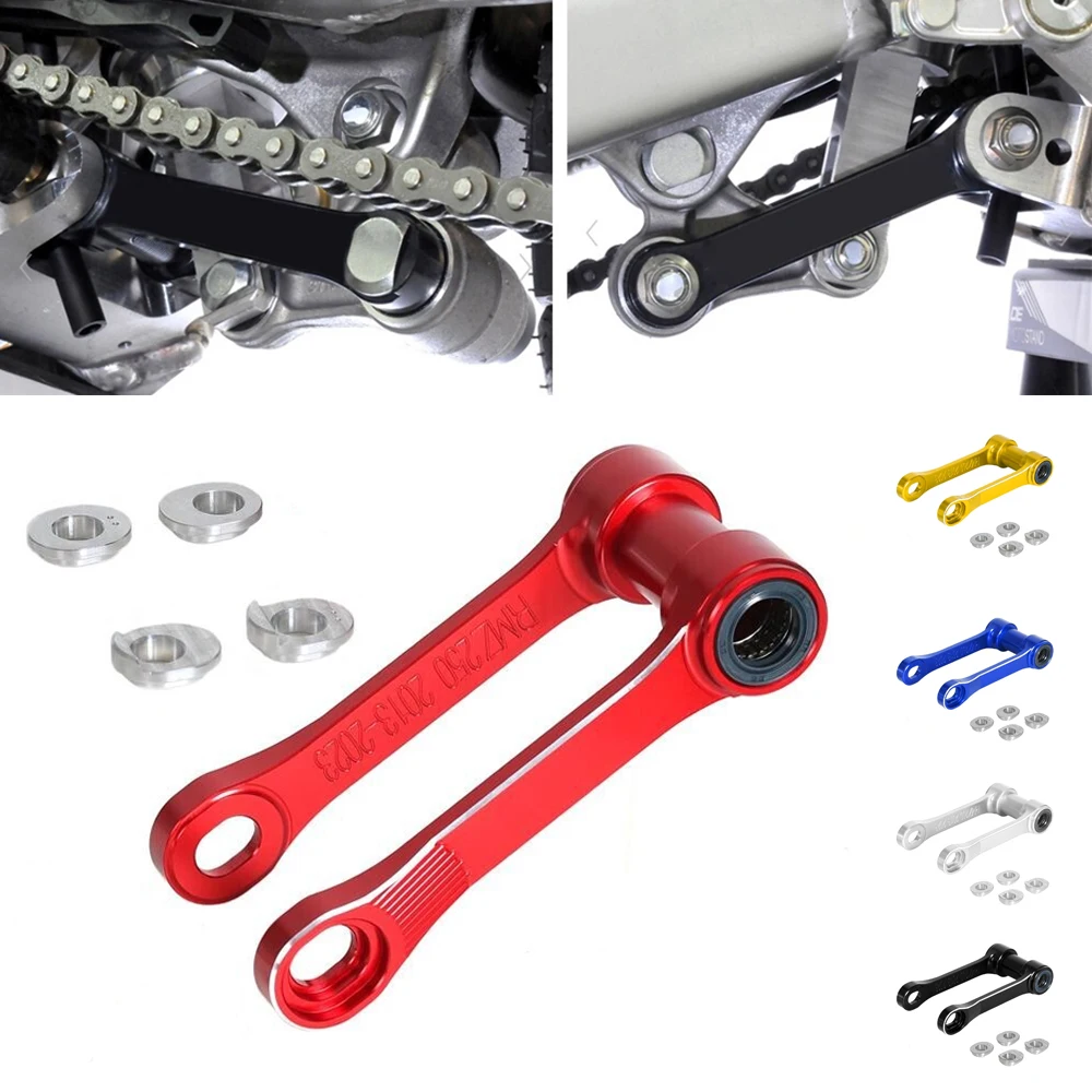 

Для SUZUKI RMZ250 2019-2025 RMZ450 2018-2025 мотоциклетные алюминиевые задние регулируемые аксессуары с ЧПУ для опускания