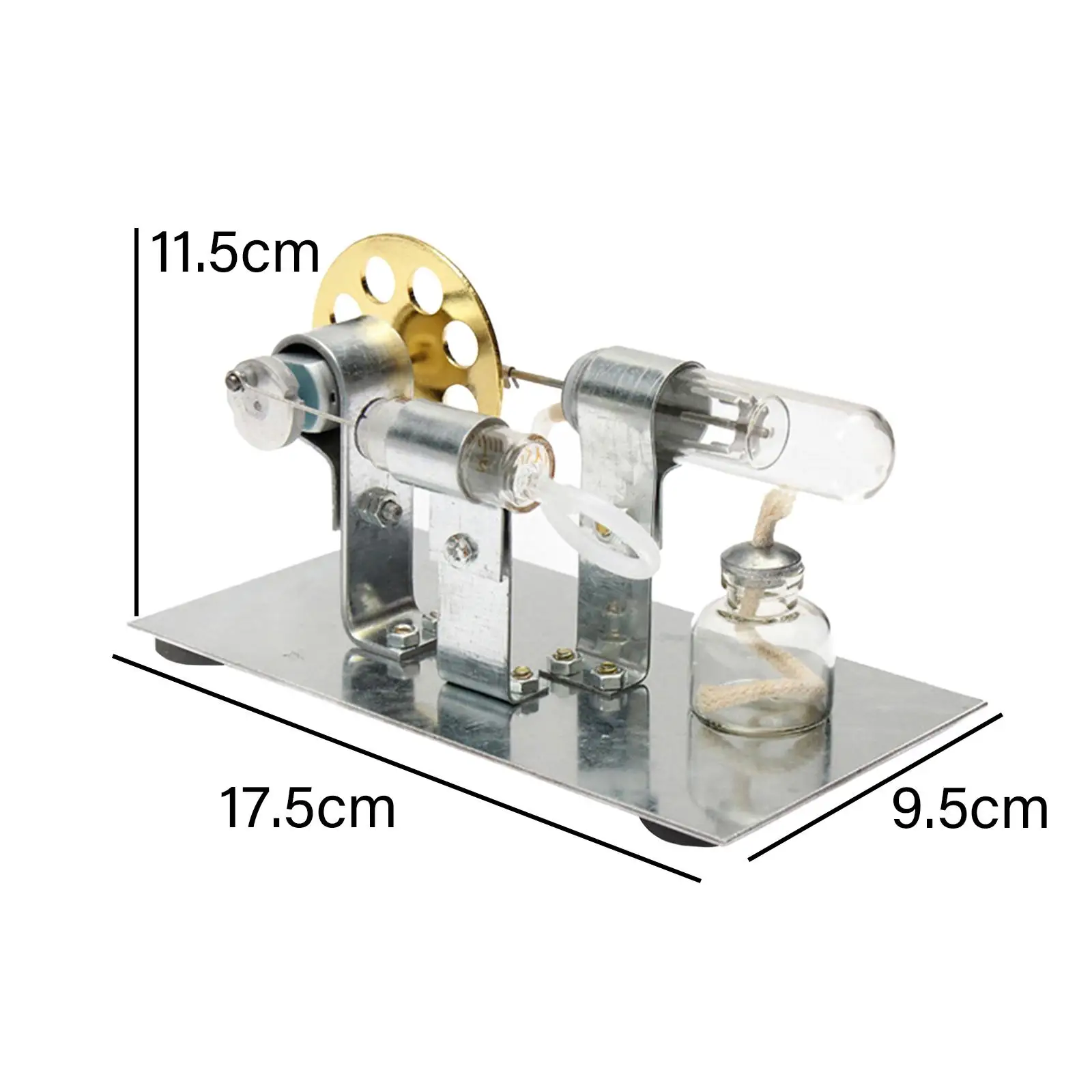 Modelo de motor de ley de aire caliente para niños, niñas y adultos, juguete de imaginación científica de potencia de vapor, modelo educativo de calor de vapor